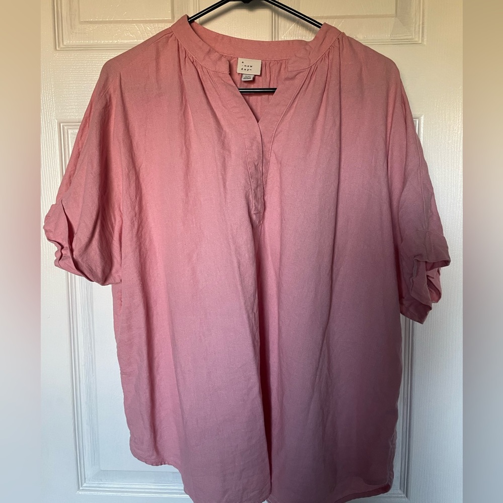 a new day xxl short sleeve blouse